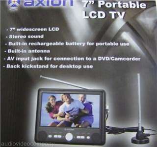 LCD TV Widescreen Portable AC DC HDTV ATSC HD Tuner  
