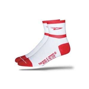  DeFeet AirEator 2.5in D Team Red Cycling/Running Socks 