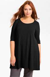 NEW Eileen Fisher Elbow Sleeve Knit Tunic (Plus) $148.00