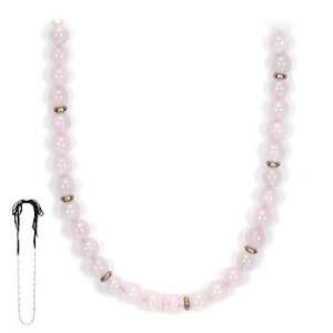  Dogeared 100 wishes Rose Quartz 72 tie necklace 