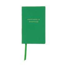 Smythson Happiness Is Shopping Wafer Notebook
