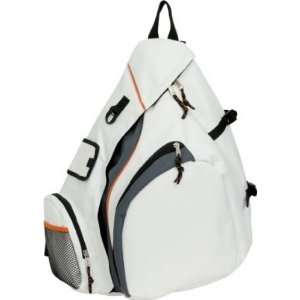  Sling Style Single Shoulder Backpack White Sports 