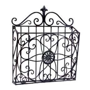 Wrought Iron Wall Mounted Magazine Letter Mail Holder  