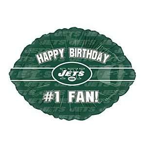 Happy Birthday #1 Fan New York Jets Football Logo NFL Green 18 