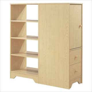   Newton L shaped Wood Twin Over Twin Loft Bunk Bed Natural Maple  