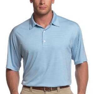 Greg Norman 2 Below Tonal Jacquard Stripe Polo Shirt