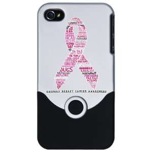   Slider Case Silver Cancer Pink Ribbon Support Breast Cancer Awareness