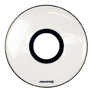  Aquarian Drumheads PTCC22WH Center Ported Bass 22 inch 