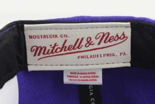 Lakers Mitchell Ness SnapBack Hat Purple Yellow Gold Cap NBA LA Los 
