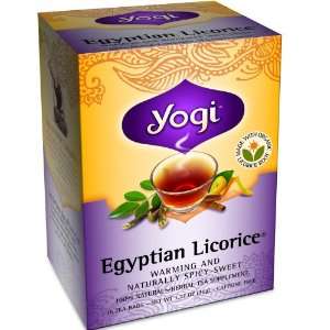 Yogi Herbal Tea, Egyptian Licorice, 16 tea bags (Pack of 3)  