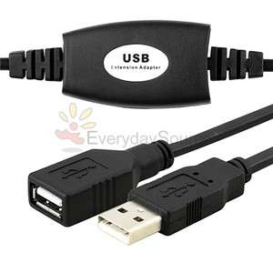45ft USB 2.0 Active Repeater EXTENSION Cable Lead A A Male Plug to 