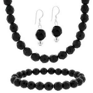   Hook Earrings Stretch Bracelet Necklace 16 19 Jewelry Set Jewelry