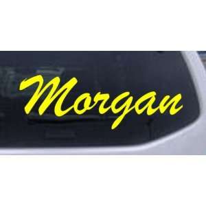  Morgan Car Window Wall Laptop Decal Sticker    Yellow 60in 