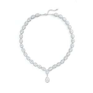  Nadri Cubic Zirconia & Crystal Pear Drop Necklace Jewelry