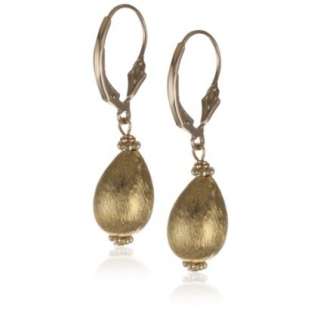 Coralia Leets Jewelry Design Brushed 22k Gold Vermeil Teardrop 