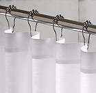 chrome 5 roller ball shower curtain ring hooks set of