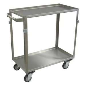  Stainless Steel Cart, 2 Shelf, All Lips Up, 24Lx16W 4 