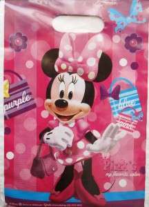 NEW* MINNIE MOUSE party FAVOR 16 LOOT BAGS pink  