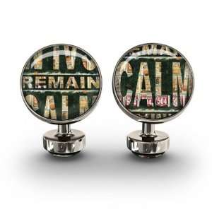 Wurkin Stiffs Remain Calm Cufflinks