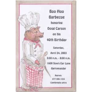 Pork Belly Barbeque Invitations By Odd Balls  Kitchen 