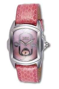 INVICTA LADY LUPAH PINK SNAKESKIN MOP DIAL SWISS WATCH  