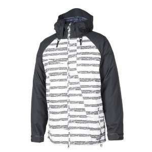  Volcom Industrial Snowboard Jacket Logo Stripe Sports 