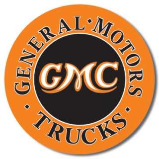 General Motors GMC Round Logo Tin Sign Metal Poster  