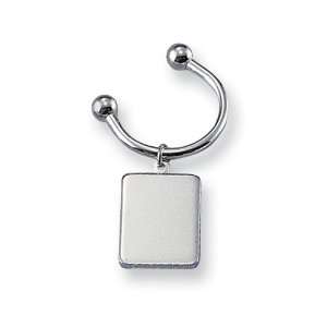  Silver plated Rectangular C Ring Key Holder Jewelry