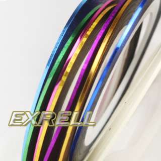 10 Color Striping Tape Nail Art Line Decoration Sticker  