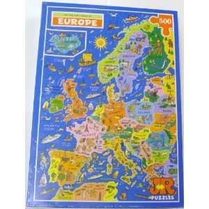  Jr Jigsaws   Picture Map Puzzle Of Europe Toys & Games