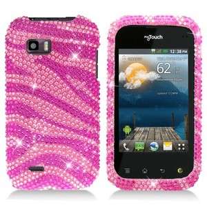 For T Mobile LG myTouch Q Crystal Diamond BLING Hard Case Phone Cover 