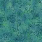 CABIN BY THE LAKE AQUA WATER ACCENT GREEN FABRIC 100% COTTON