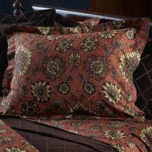   Cotton Sateen Individual Shams ( King, Crimson Multi )