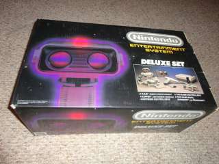 Original Nintendo Entertainment System Deluxe Set Complete Box w/ Rob 