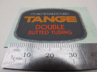   Tubing VINTAGE NOS BICYCLE FRAME TUBING DECAL rare ORANGE  