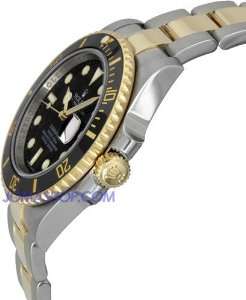  Rolex Submariner Black Index Dial Oyster Bracelet Mens 