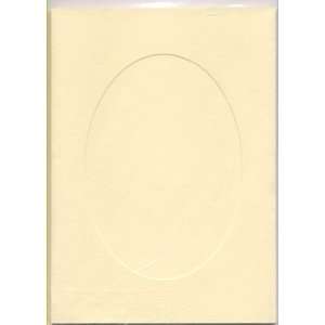  Large Ivory Card   Oval Opening