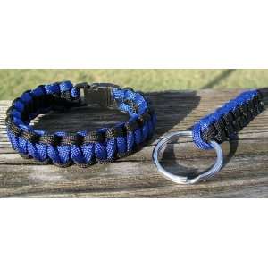   Line Paracord Bracelet & Key Chain (Law Enforcement) 