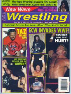 1997 New Wave Wrestling Magazine Taz & ECW Invades WWF  