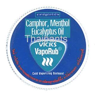Vicks VapoRub Camphor, Menthol Ecuclyptus Oil cold  