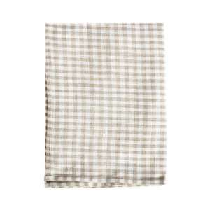  Linen Towel Natrual White Check   Fog Linen Work