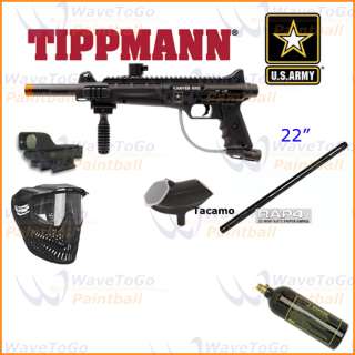  US Army Tippmann Carver One Paintball Marker Package , that includes
