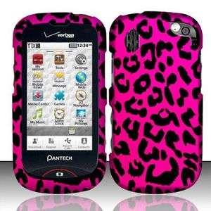 Pantech Hotshot 8992 Pink Leopard Hard Case Phone Cover  