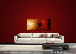 ORIGINAL abstract painting modern fine art RED CONTEMPORARY PAINTINGS 