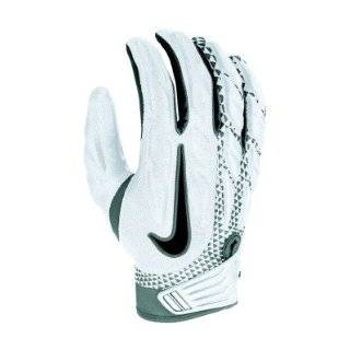     Nike Super Bad Football Glove, White, Medium