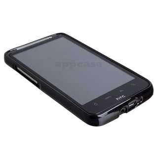 Black High Gloss Glitter Pearl Color Flexible Soft Case For HTC Desire 