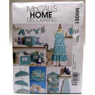 McCalls Patterns M6051 Apron, Ironing Board Cover, Organizer, Bins 
