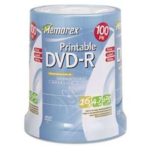  Memorex 05642   Inkjet Printable DVD R Discs, 4.7GB, 16x 