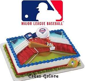 MLB Philadelphia Phillies Baseball HOME RUN Cake Decoration Topper Set 
