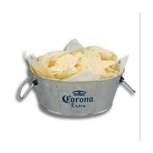  Corona Galvanized Metal Chip Bucket Serving Tray 